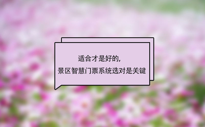 适合才是好的，景区智慧门票系统选对是关键 