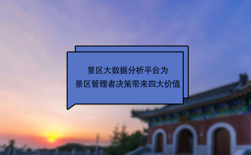 景区大数据分析平台为景区管理者决策带来四大价值 