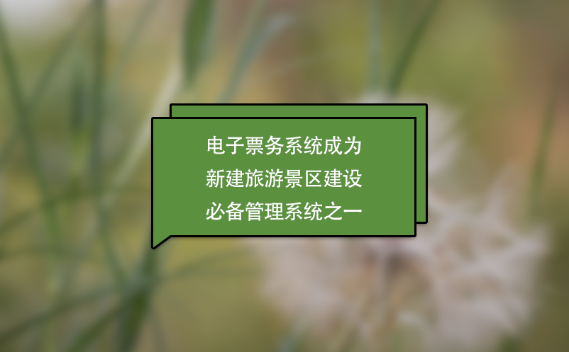 景区票务系统成为新建景点必备管理系统之一 