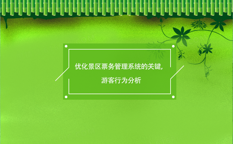 优化景区票务管理系统的关键，游客行为分析 