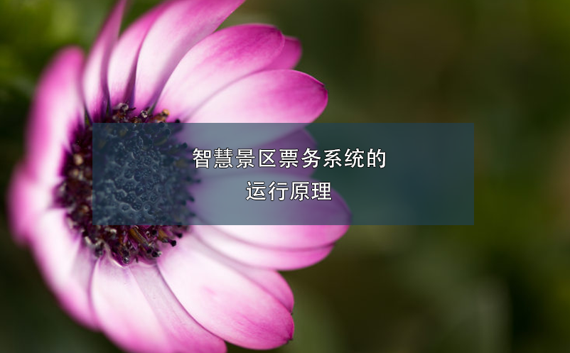 智慧景区票务系统的运行原理 