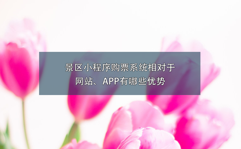 景区小程序购票系统相对于网站、APP有哪些优势