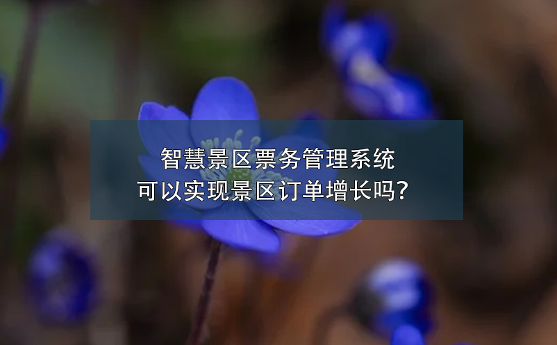 智慧景区票务管理系统可以实现景区订单增长吗？