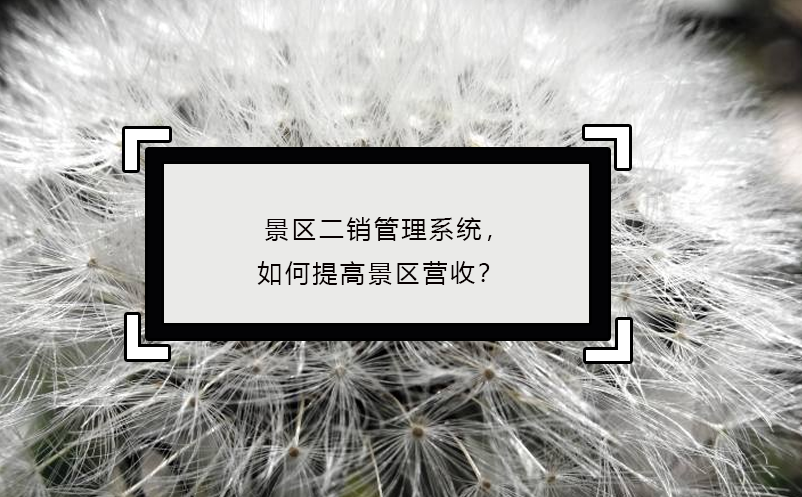 景区二销管理系统，如何提高景区营收？ 